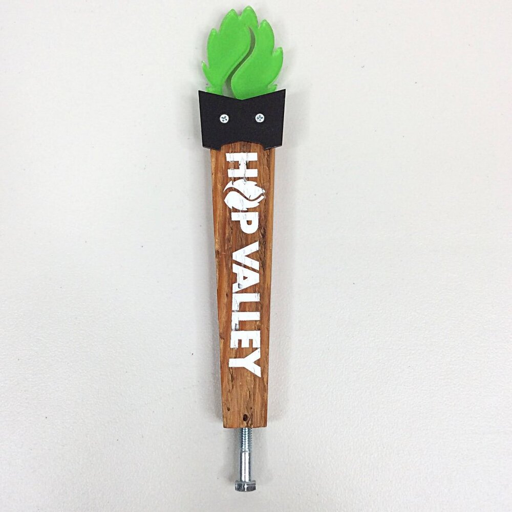 Hop‎ Valley Beer Tap Handle Wood Eugene Oregon 12" Tall